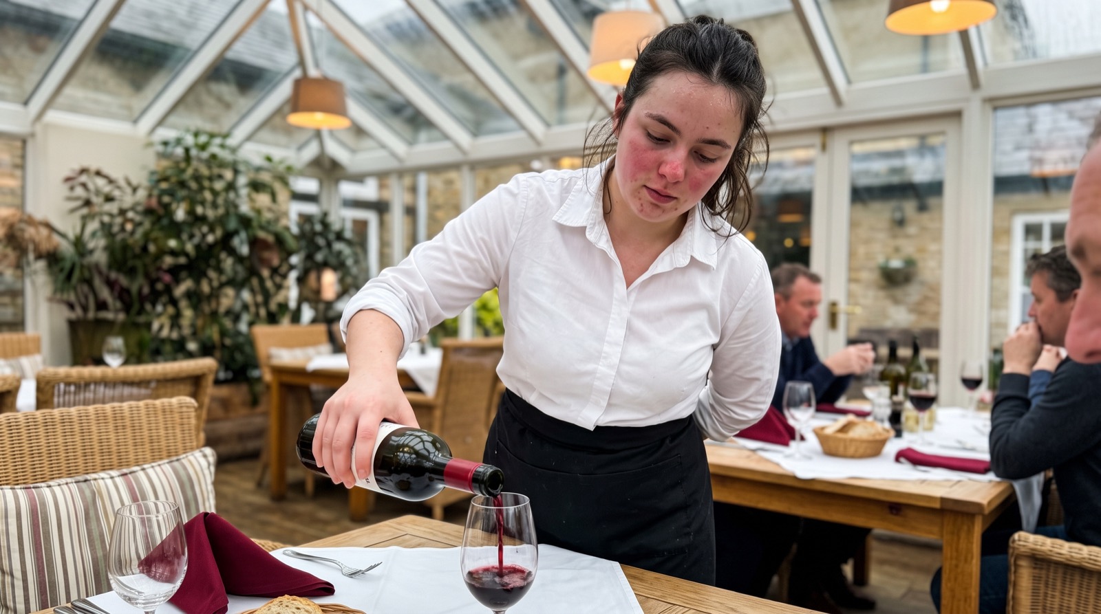 Service im Wintergarten